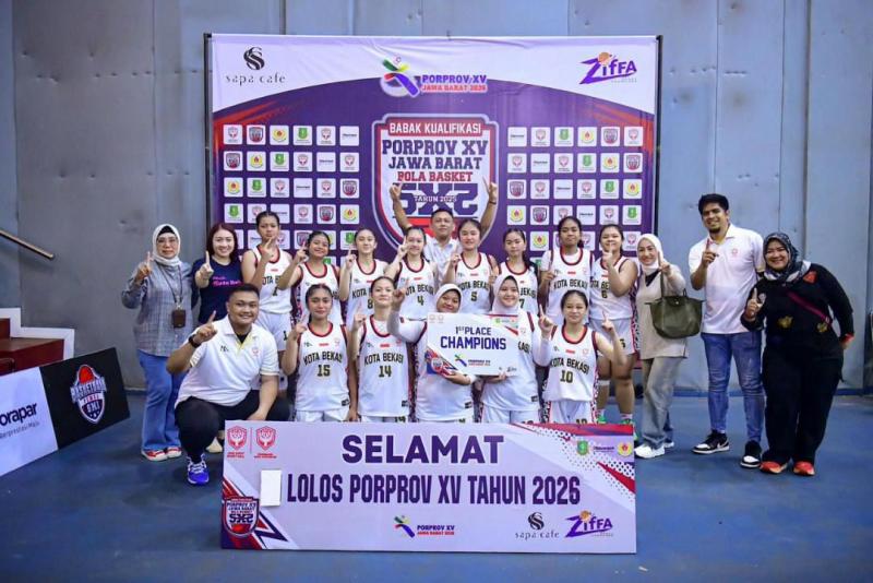 Tim putra dan putri dalam cabor bola Basket 5x5 berhasil juarai BK Porprov XV 2026