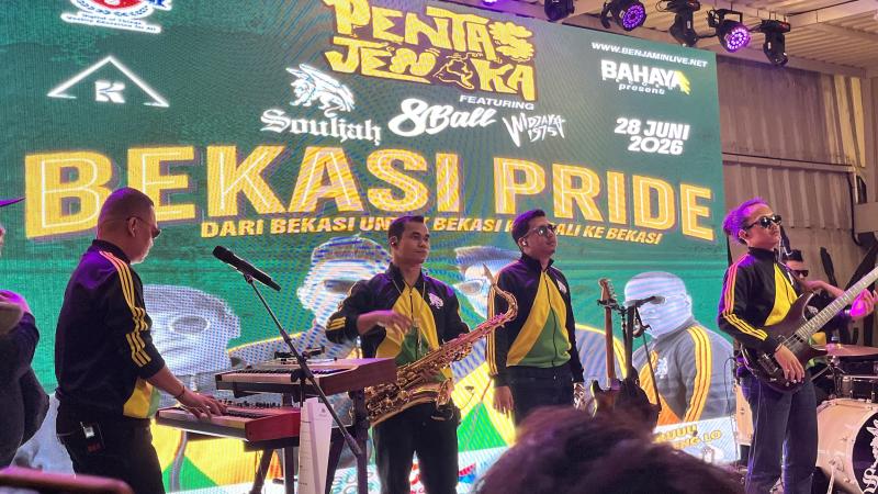 Penampilan Souljah di Bekasi Pride