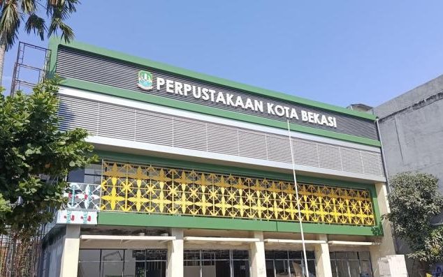 Tampak depan Perpustakaan Kota Bekasi